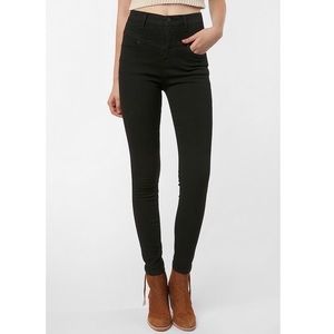 Urban Outfitters BDG High Rise Twig True Black Skinny Jeans